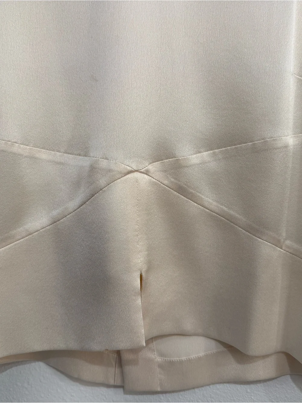 Vintage Chanel Silky Cream Short Sleeve Women's blouse